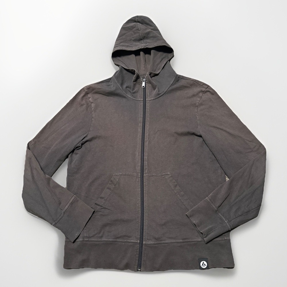 American Giant Men's Zip Up Sweater - Dark Gray